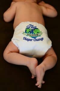 Baby in Windel