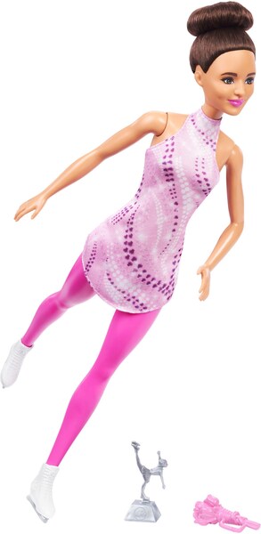 Barbie Anziehpuppe »Eiskunstläuferin«