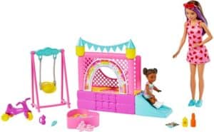 Barbie Anziehpuppe »Skipper Babysitters Hüpfburg-Spielset«