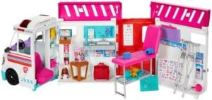 Barbie Puppen Fahrzeug »Krankenwagen 2-in-1 Spielset«