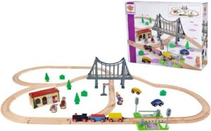 Eichhorn Spielzeug-Eisenbahn »Bahnset mit Brücke«