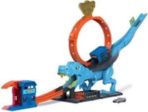 Hot Wheels Spiel-Parkgarage »City Trackset T-Rex Looping inkl. Auto«