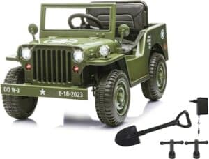 Jamara Elektro-Kinderauto »Ride-on Jeep Willys MB Army grün«