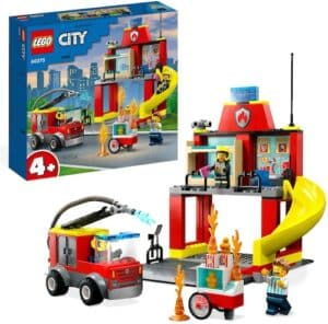 LEGO® Konstruktionsspielsteine »Feuerwehrstation und Löschauto (60375)
