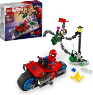 LEGO® Konstruktionsspielsteine »Motorrad-Verfolgungsjagd: Spider-Man vs. Doc Ock (76275)«