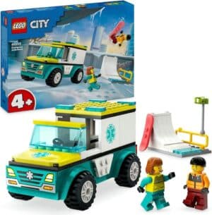 LEGO® Konstruktionsspielsteine »Rettungswagen und Snowboarder (60403)