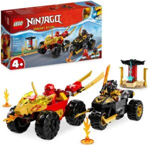 LEGO® Konstruktionsspielsteine »Verfolgungsjagd mit Kais Flitzer und Ras' Motorrad (71789)«