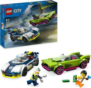 LEGO® Konstruktionsspielsteine »Verfolgungsjagd mit Polizeiauto und Muscle Car (60415)