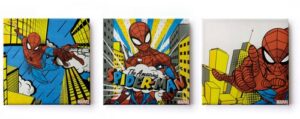 MARVEL Leinwandbild »Leinwandbilder Set of 3 Spiderman 3/30X30cm«