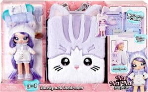 MGA ENTERTAINMENT Puppenbett »3in1 Backpack Bedroom Series 3 Playset - Lavender Kitty«
