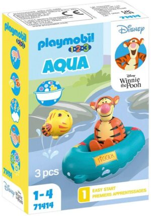 Playmobil® Konstruktions-Spielset »1.2.3 & Disney: Tiggers Schlauchbootfahrt (71414)«