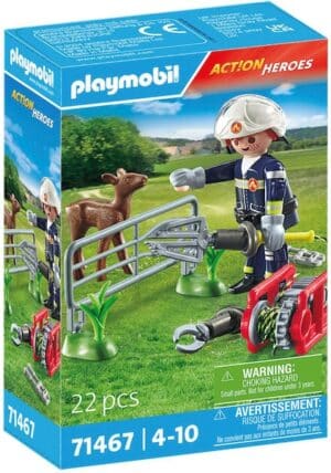 Playmobil® Konstruktions-Spielset »Feuerwehr-Tierrettung (71467)