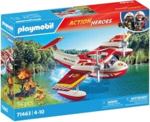Playmobil® Konstruktions-Spielset »Feuerwehrflugzeug mit Löschfunktion (71463)