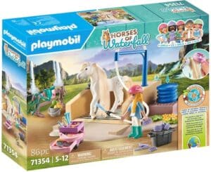 Playmobil® Konstruktions-Spielset »Isabella & Lioness mit Waschplatz (71354)
