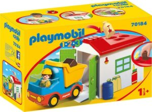 Playmobil® Konstruktions-Spielset »LKW mit Sortiergarage (70184)