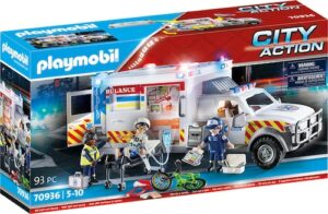 Playmobil® Konstruktions-Spielset »Rettungs-Fahrzeug: US Ambulance (70936)