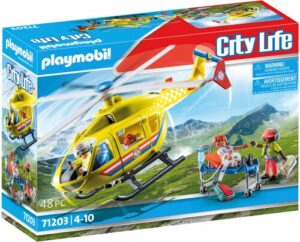 Playmobil® Konstruktions-Spielset »Rettungshelikopter (71203)