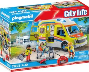 Playmobil® Konstruktions-Spielset »Rettungswagen mit Licht und Sound (71202)