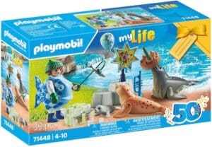 Playmobil® Konstruktions-Spielset »Tierfütterung (71448)