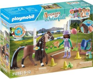 Playmobil® Konstruktions-Spielset »Zoe & Blaze mit Turnierparcours (71355)