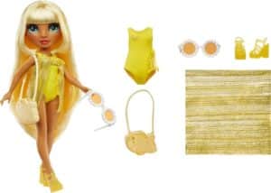 RAINBOW HIGH Anziehpuppe »Rainbow High Swim & Style Fashion Doll- Sunny (Yellow)«