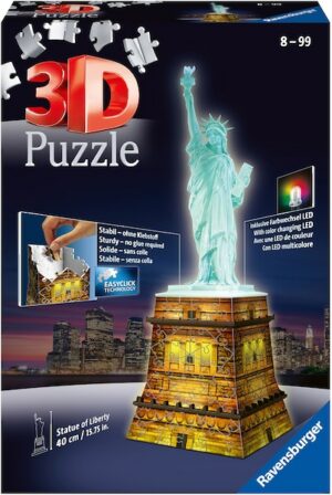 Ravensburger 3D-Puzzle »Freiheitsstatue bei Nacht«