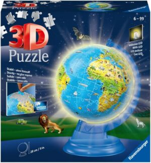 Ravensburger 3D-Puzzle »Kinderglobus mit Licht«