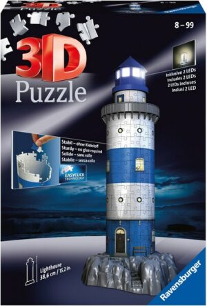 Ravensburger 3D-Puzzle »Leuchtturm bei Nacht«