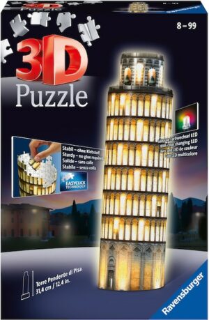 Ravensburger 3D-Puzzle »Schiefer Turm von Pisa bei Nacht«