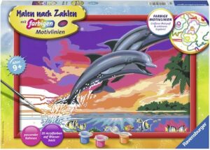 Ravensburger Malen nach Zahlen »Welt der Delfine«