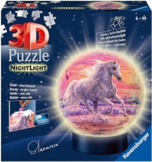 Ravensburger Puzzleball »Nachtlicht Pferde am Strand«