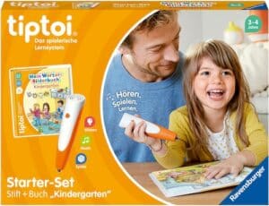 Ravensburger Spiel »tiptoi® Starter-Set: Stift und Wörter-Bilderbuch Kindergarten«
