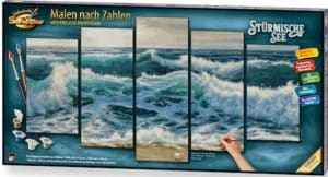 Schipper Malen nach Zahlen »Meisterklasse Polyptychon - Stürmische See«
