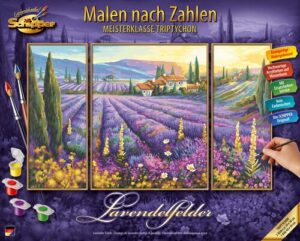 Schipper Malen nach Zahlen »Meisterklasse Triptychon - Lavendelfelder«