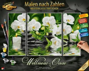 Schipper Malen nach Zahlen »Meisterklasse Triptychon - Wellness-Oase«