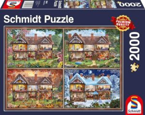 Schmidt Spiele Puzzle »Jahreszeiten Haus«