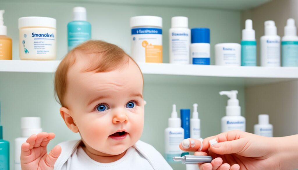 Dermatologische Behandlung für Babys