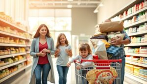 Einkaufen mit Kindern